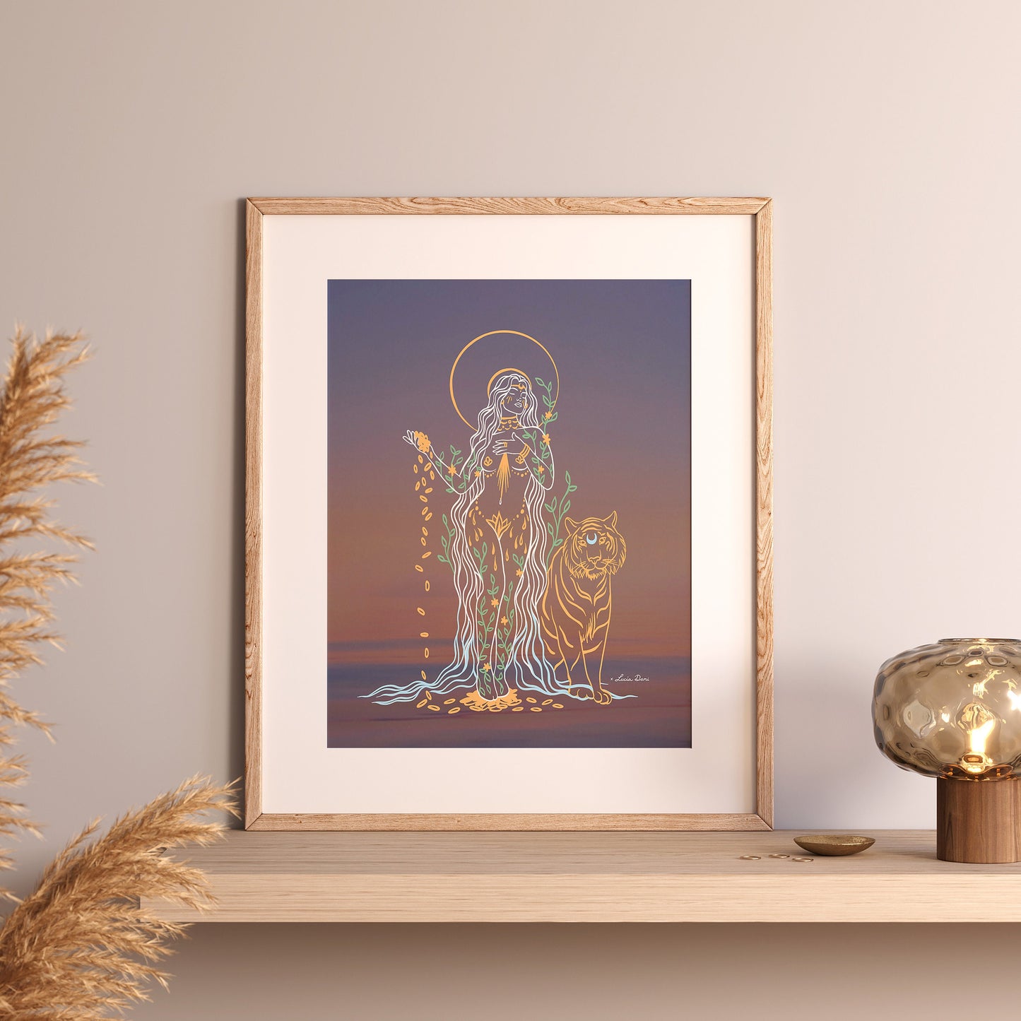 Abundance Goddess | Spiritual Decor | Boho Wall Art