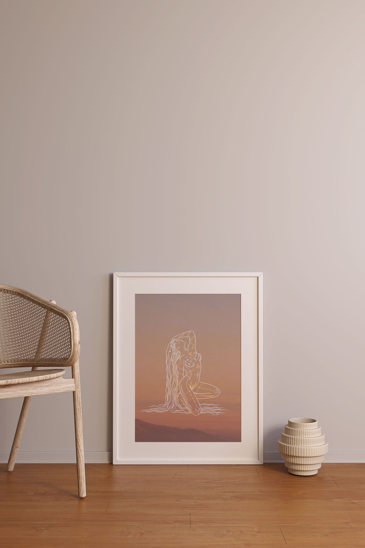 Spring Goddess Print | Empowered Divine Feminine Art | Boho Wall Art