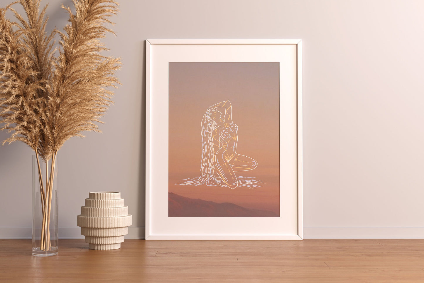 Spring Goddess Print | Empowered Divine Feminine Art | Boho Wall Art