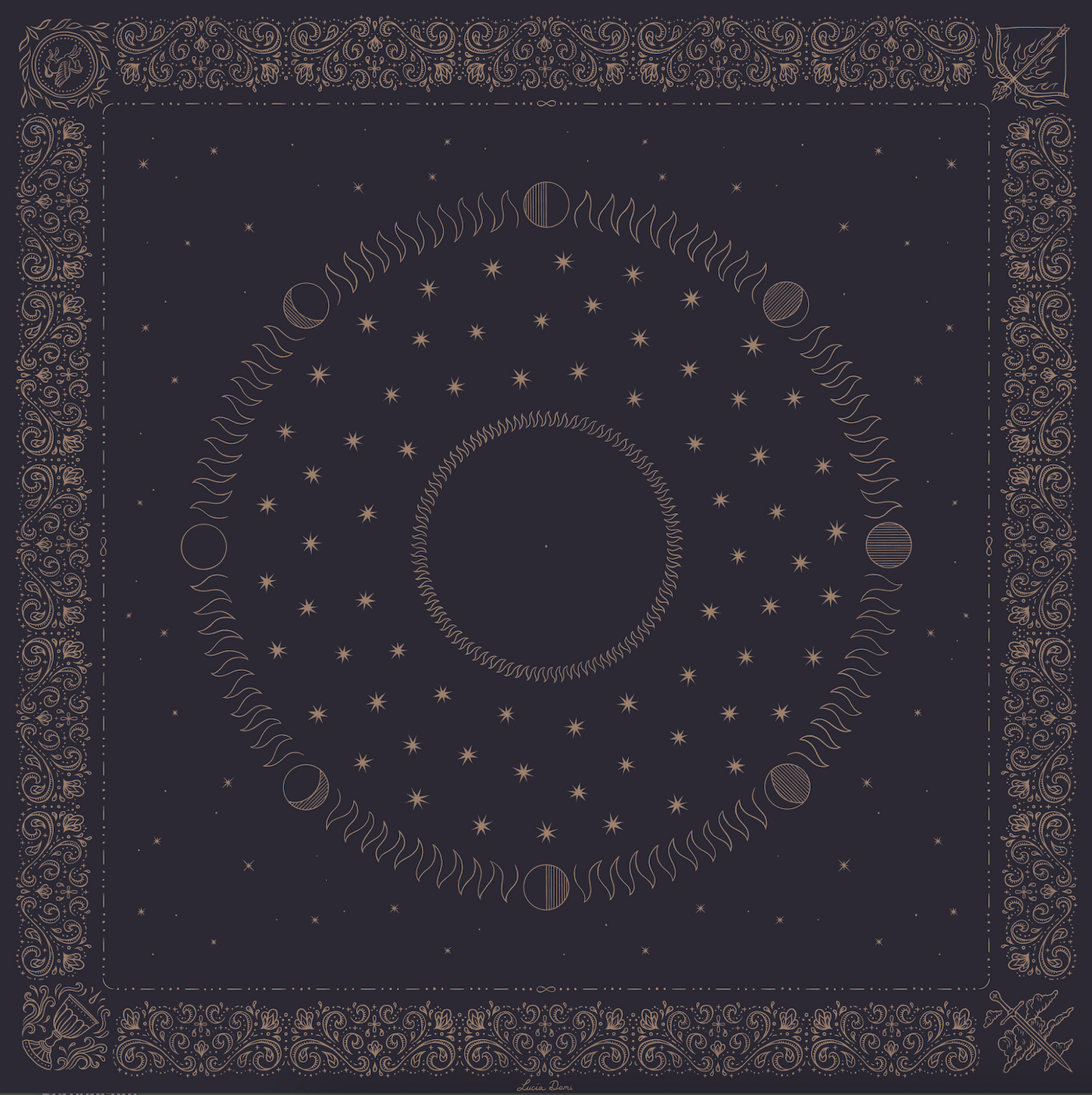 Celestial Silk Scarf