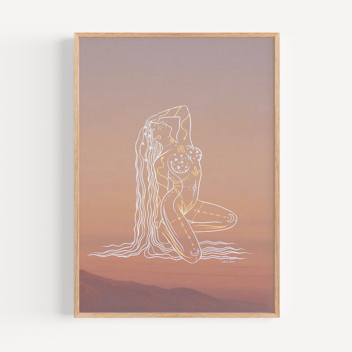 Rebirth Goddess Print |  Spiritual Decor | Divine Feminine Art