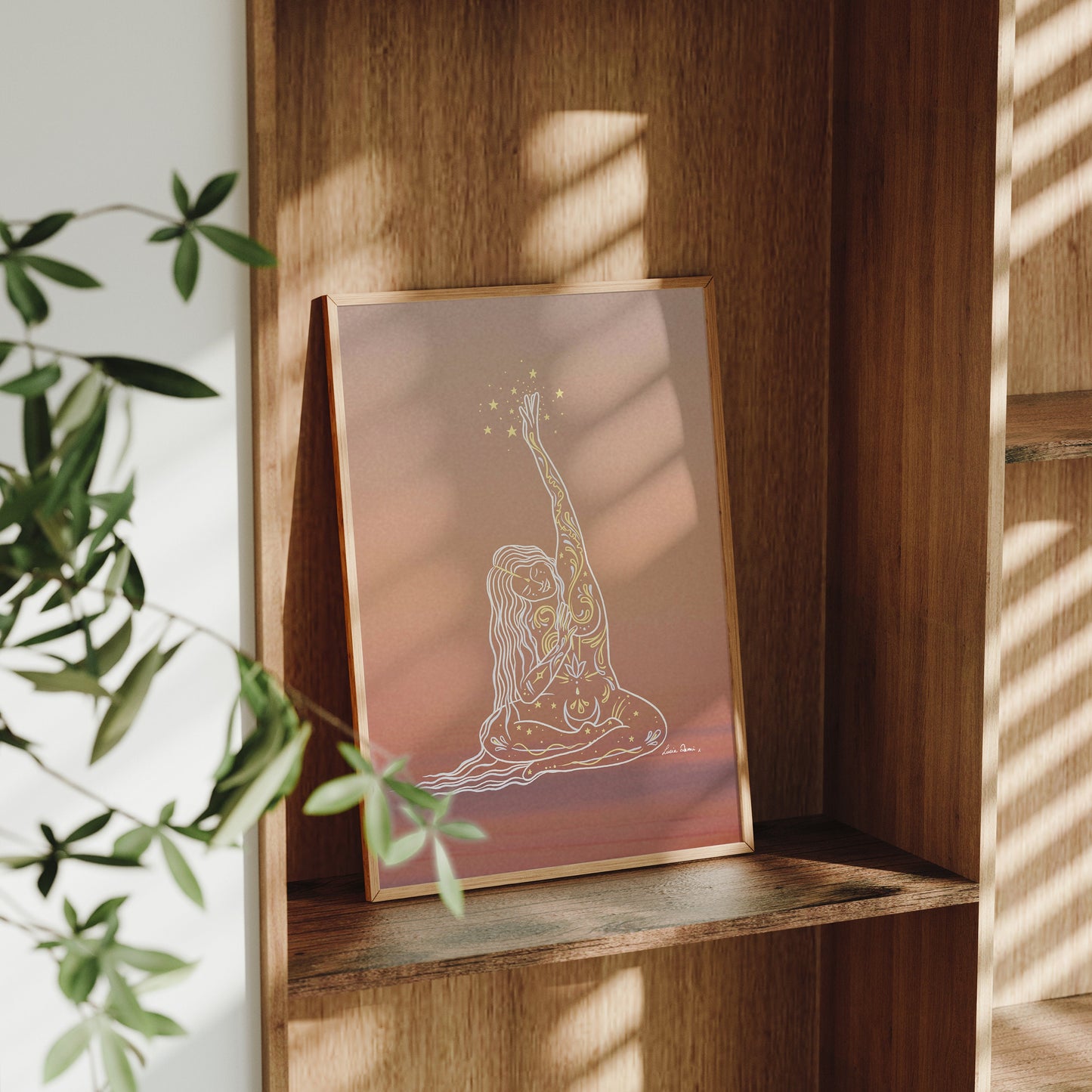 Starlight Goddess | Spiritual Decor | Boho Wall Art