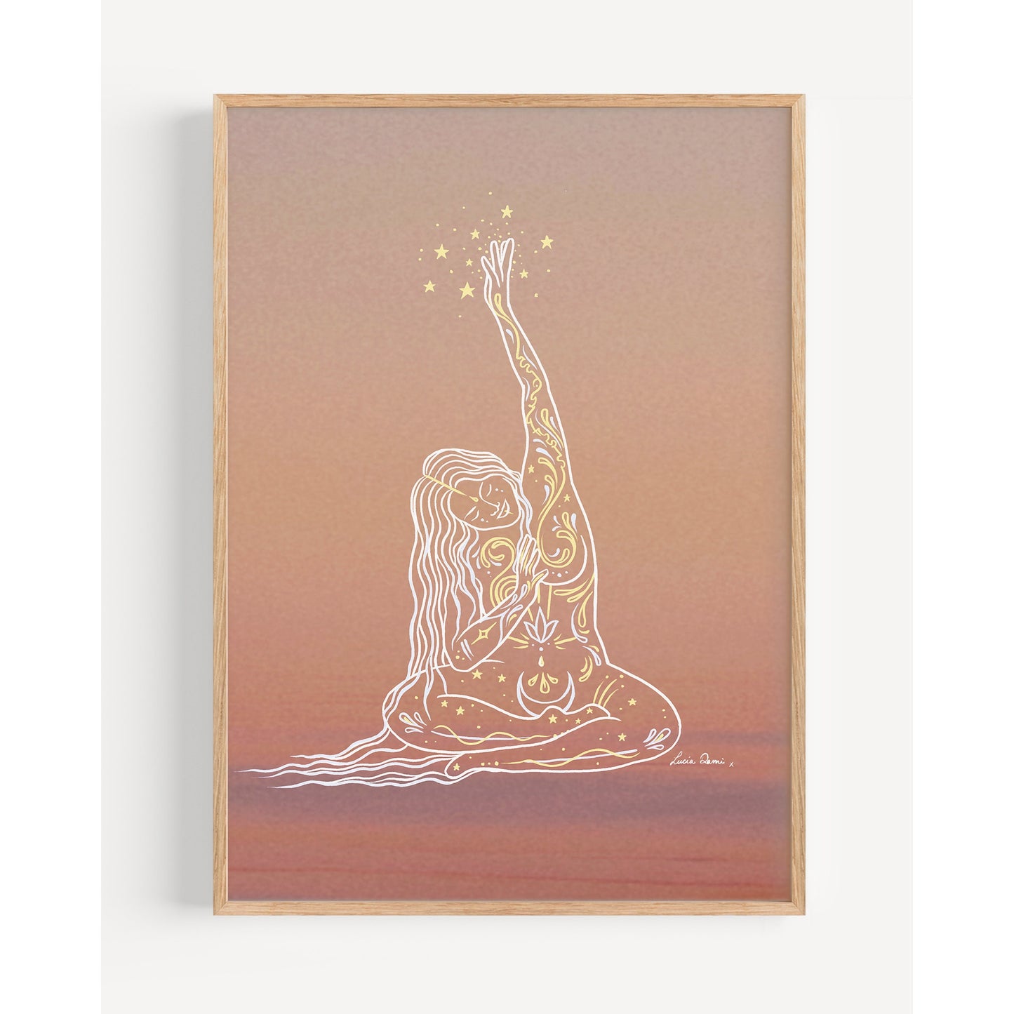 Starlight Goddess | Spiritual Decor | Boho Wall Art
