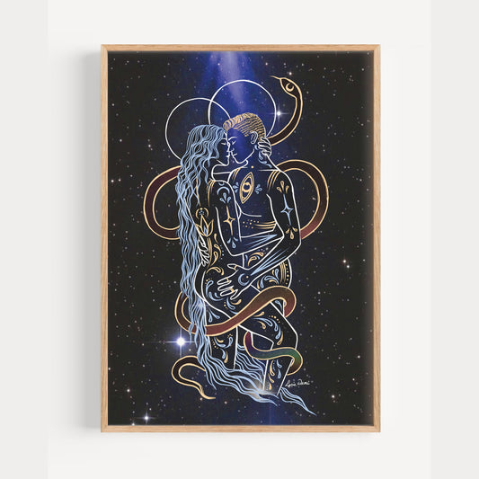 Soulmate Print | Spiritual Decor | Boho Wall Art