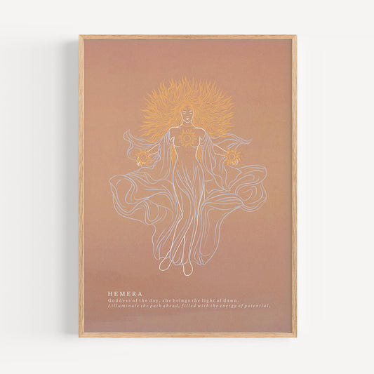Hemera Art Print: Greek Goddess of Light, Mythology Poster