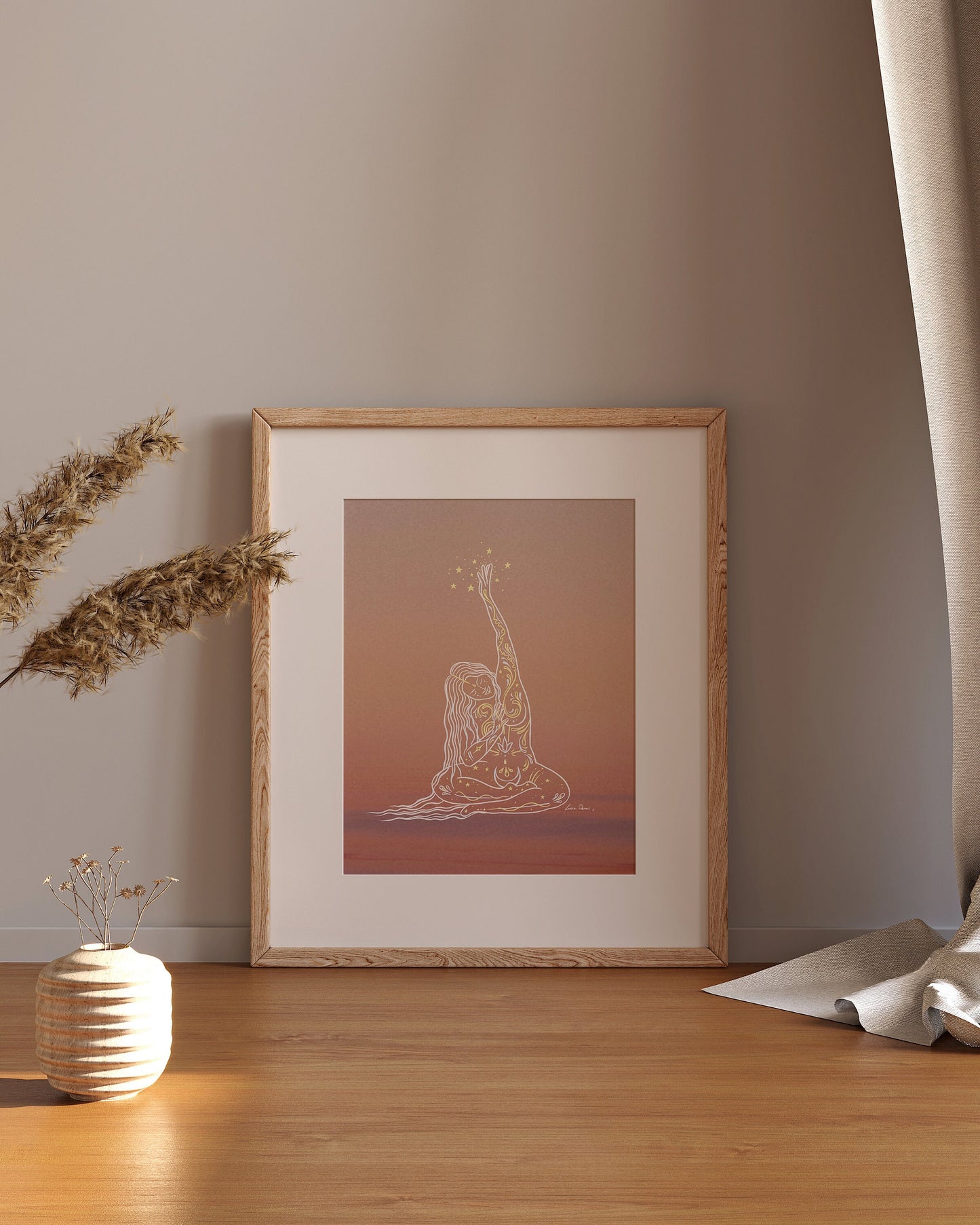 Starlight Goddess | Spiritual Decor | Boho Wall Art