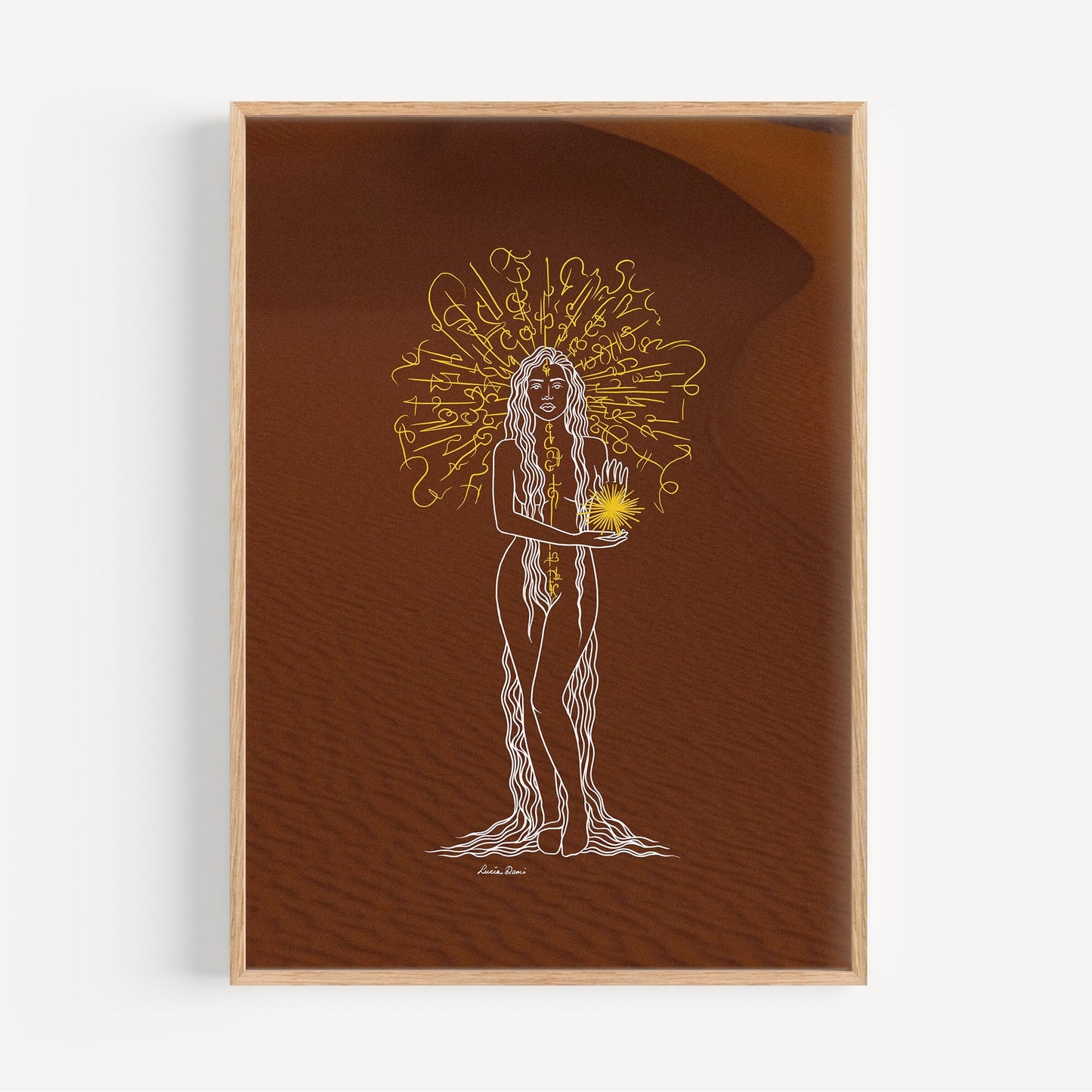 Reiki Goddess Print | Chakra Aligning Art | Boho Wall Art | Goddesses