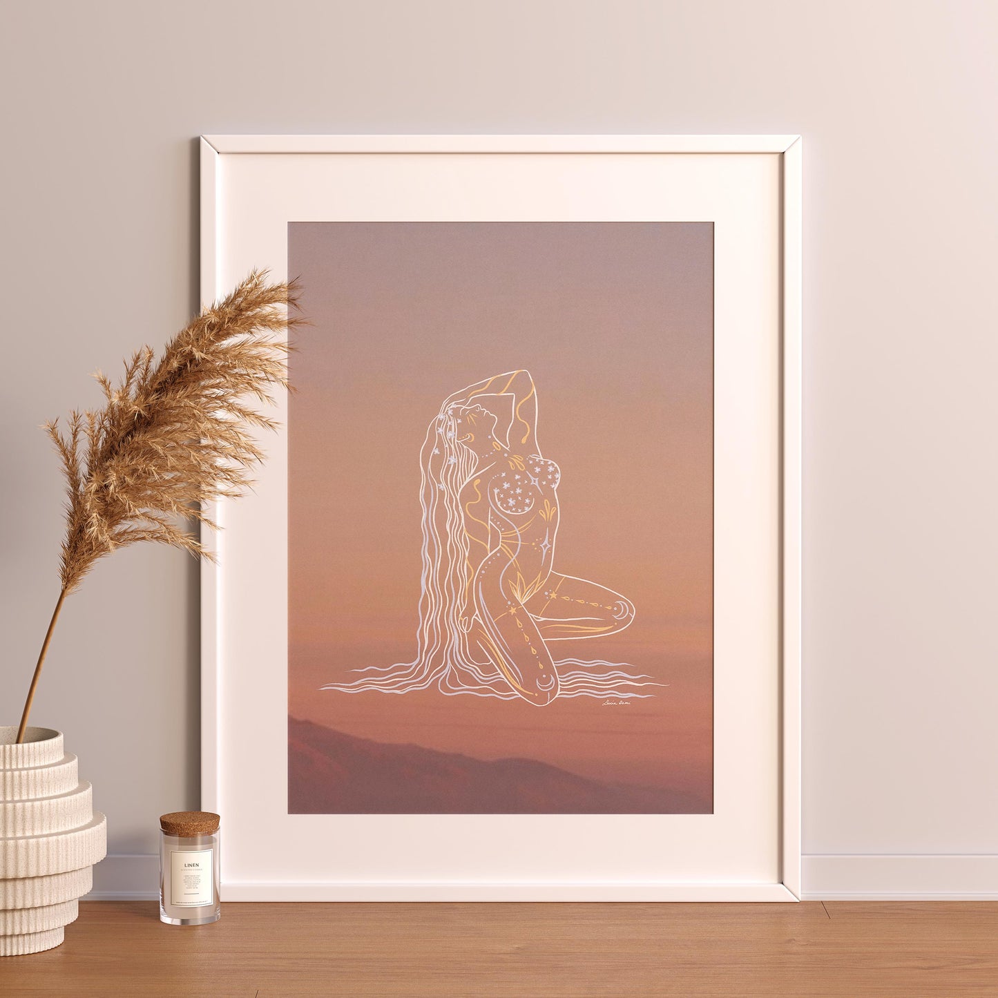 Rebirth Goddess Print |  Spiritual Decor | Divine Feminine Art