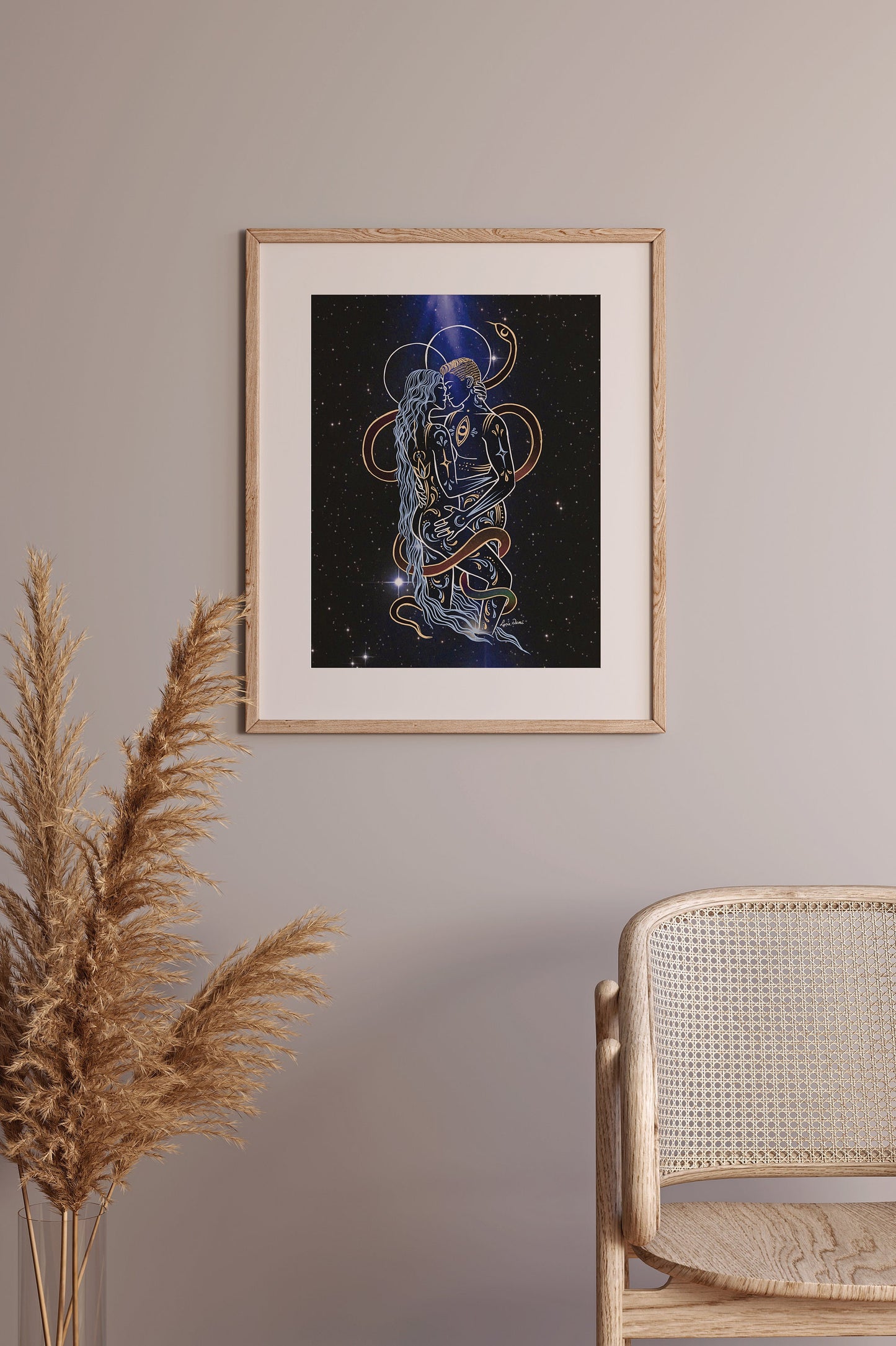 Soulmate Print | Spiritual Decor | Boho Wall Art
