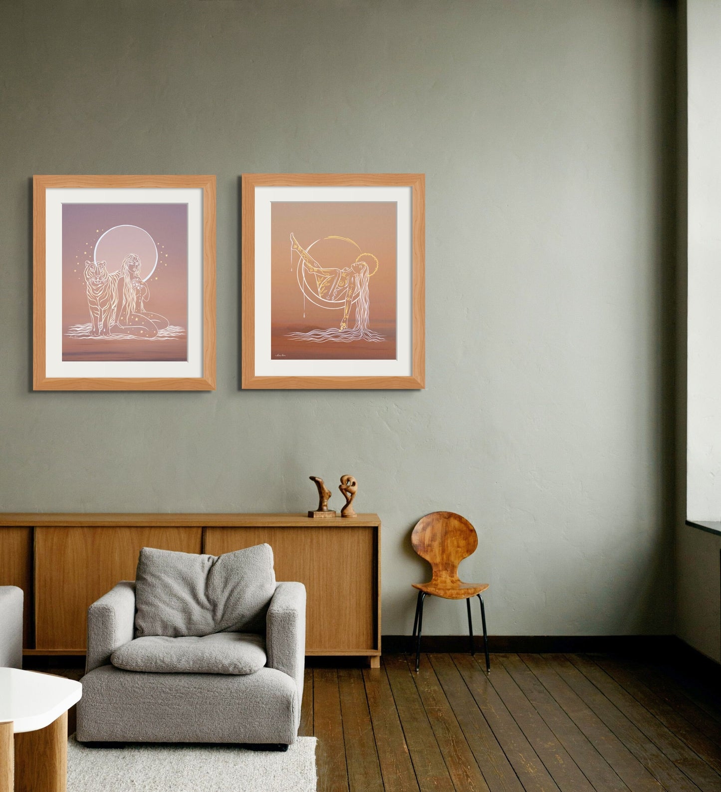 Restful Goddess Print | Boho Wall Art | Self Love Art