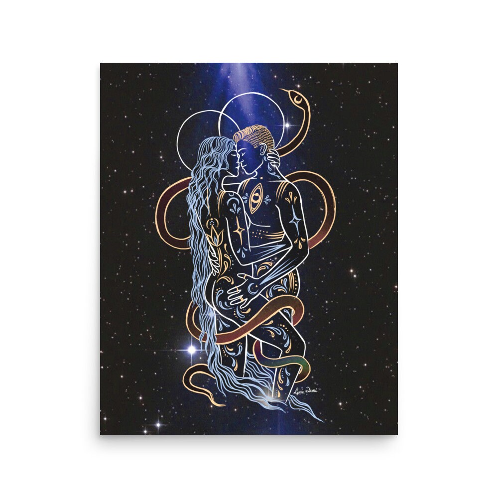Soulmate Print | Spiritual Decor | Boho Wall Art
